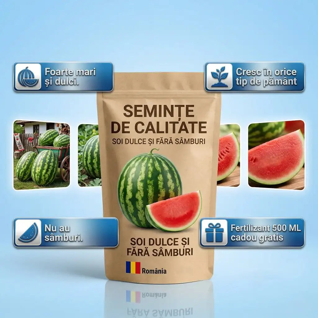 KASMIRA® Semințe Pepeni + Cadou Fertilizant 500ML