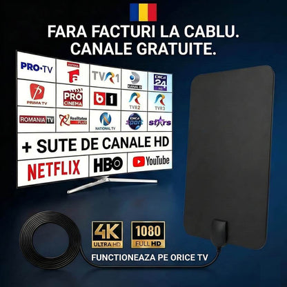 Antenă HD - CANALE & APLICATII PE ORICE TV