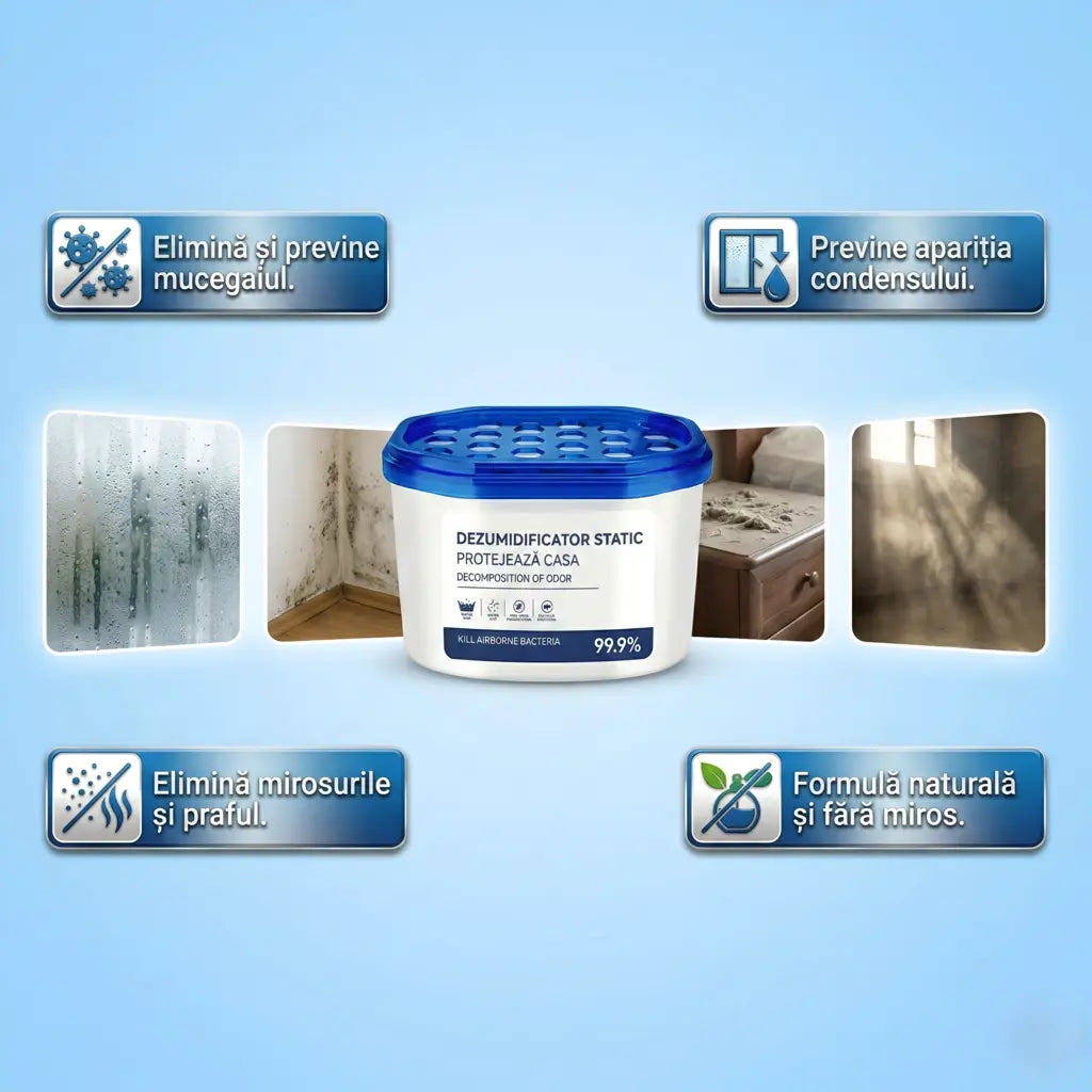 RESPIRO® - ELIMINĂ UMEZEALA, PRAFUL ȘI MUCEGAIUL