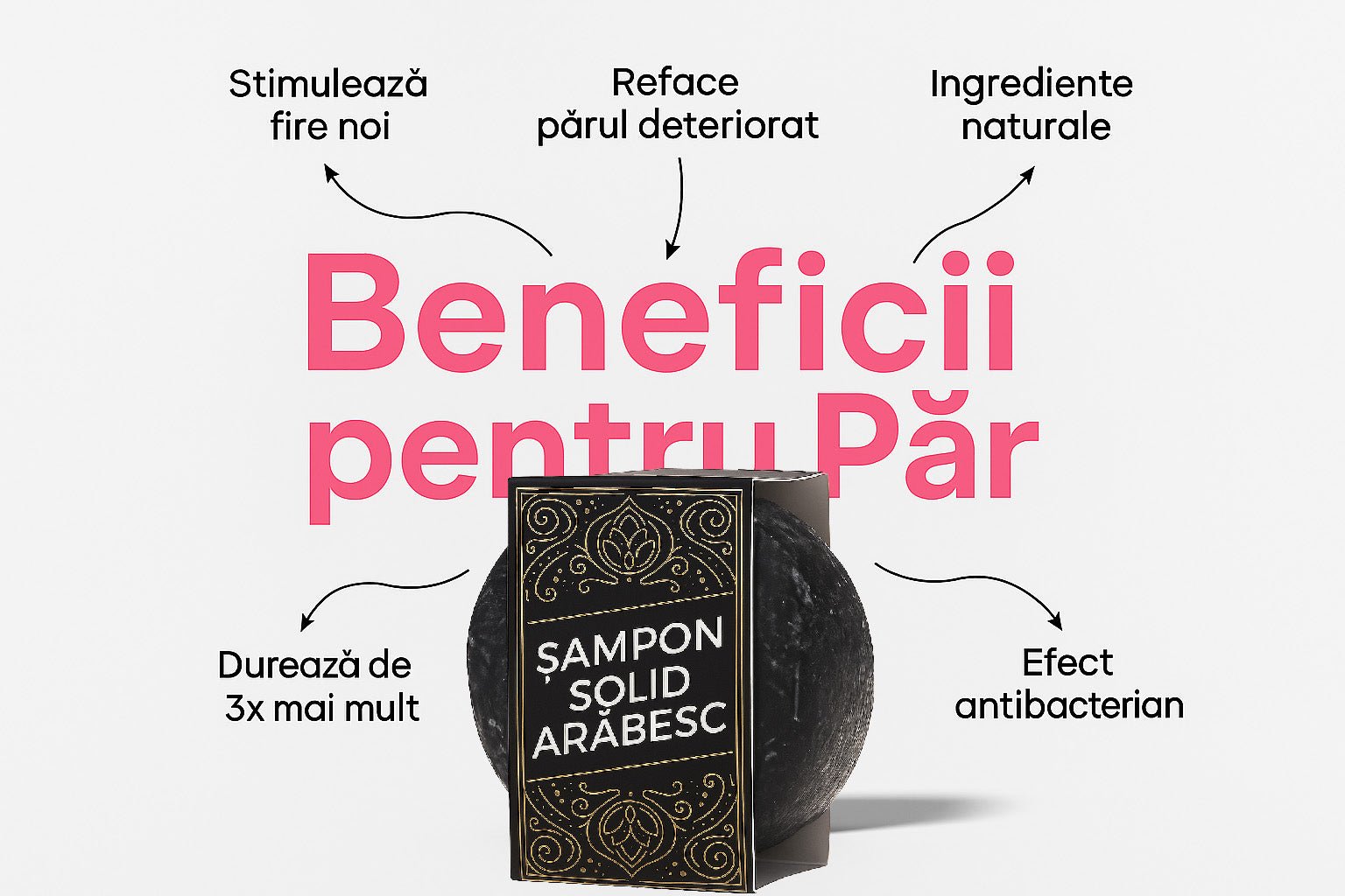 Șampon Solid Arăbesc | 1+1 GRATIS - prindetop