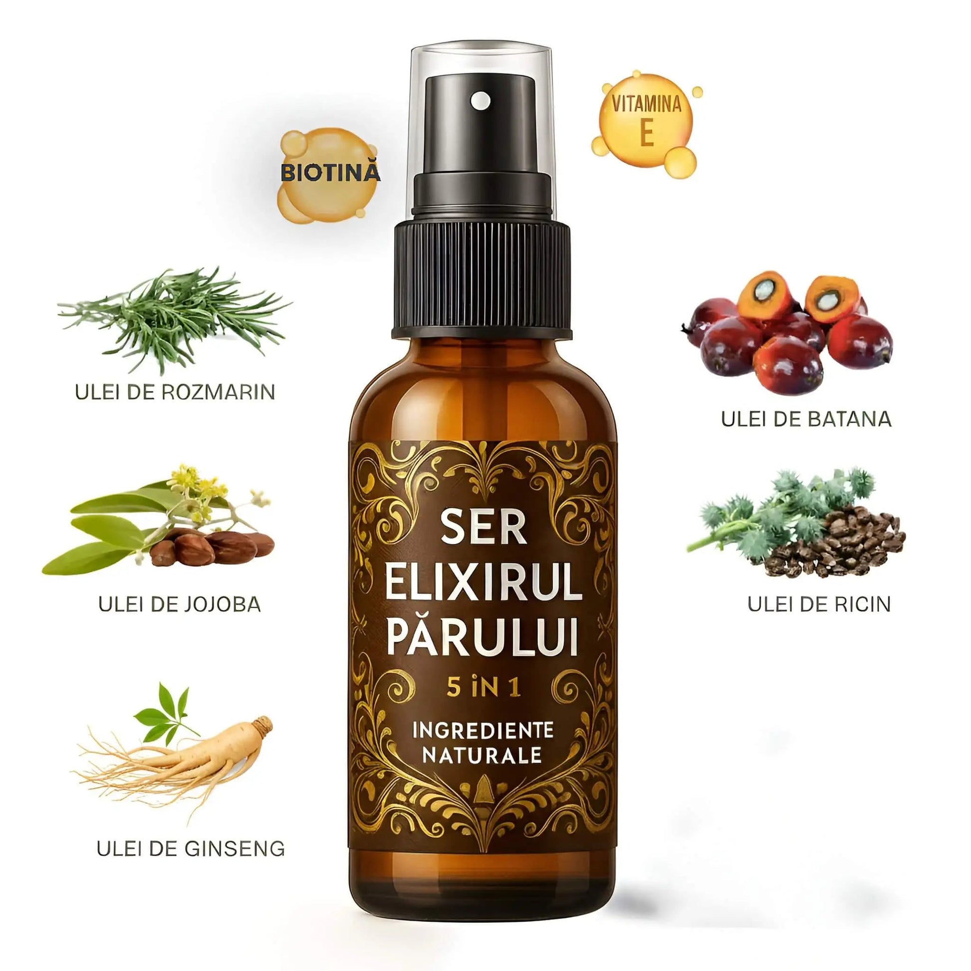 (SET) ȘAMPON 1 LITRU + ELIXIR PĂR 5 în 1 - prindetop